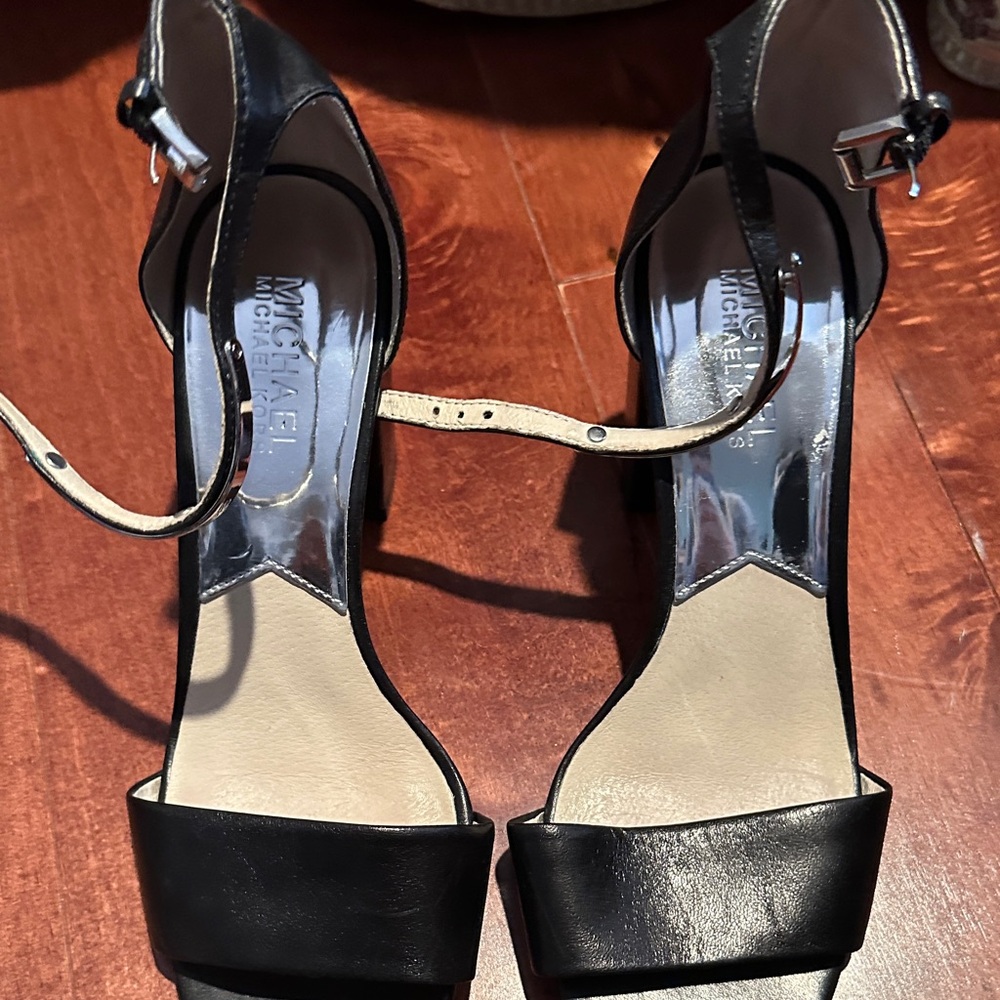 Michael Kors Black and Cream Heels